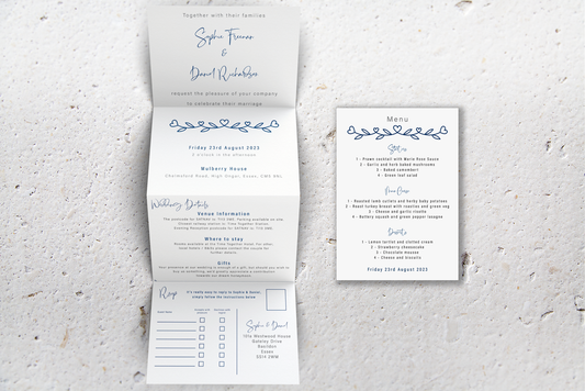 Accordion Wedding Invitation Deluxe