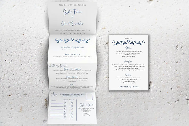 Accordion Wedding Invitation Deluxe Impression