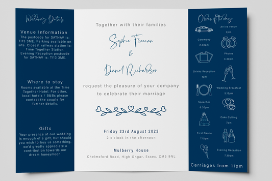 Gatefold Wedding Invitation