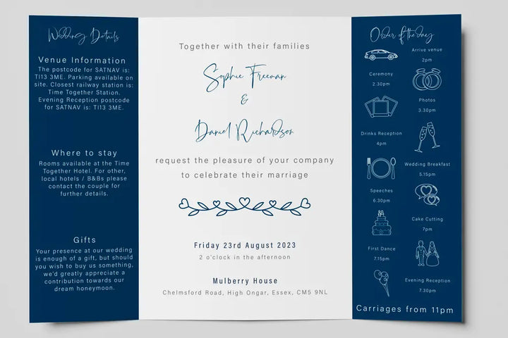 Gatefold Wedding Invitation Impression