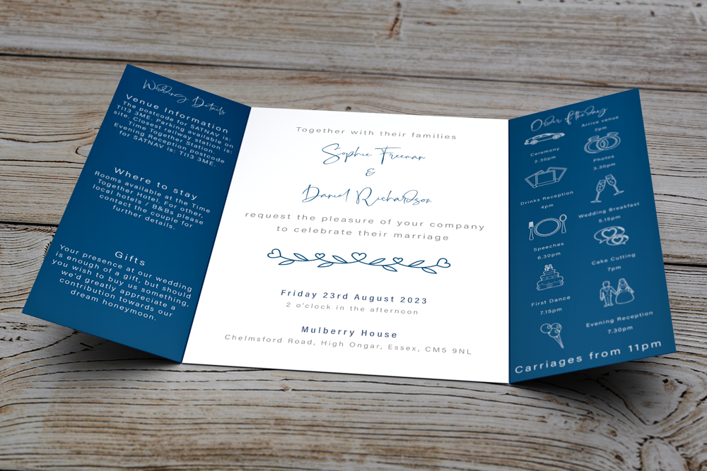 Gatefold Wedding Invitation