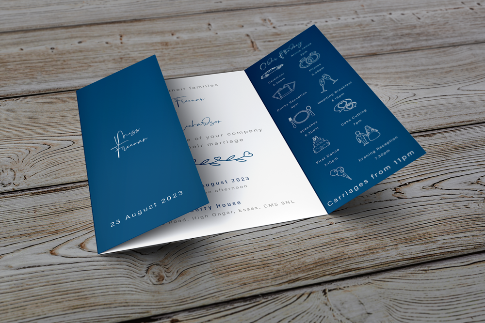 Gatefold Wedding Invitation