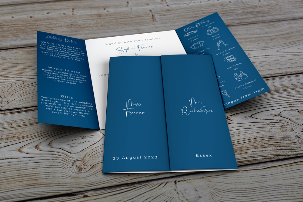 Gatefold Wedding Invitation