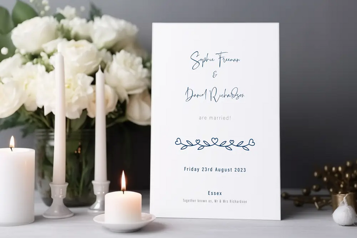 Wedding Announcement Card Impression