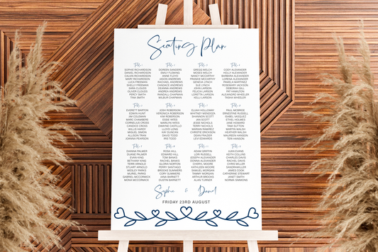 Seating Plan Sign