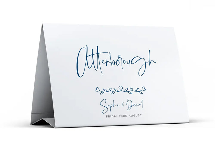 Table Name Sign Impression