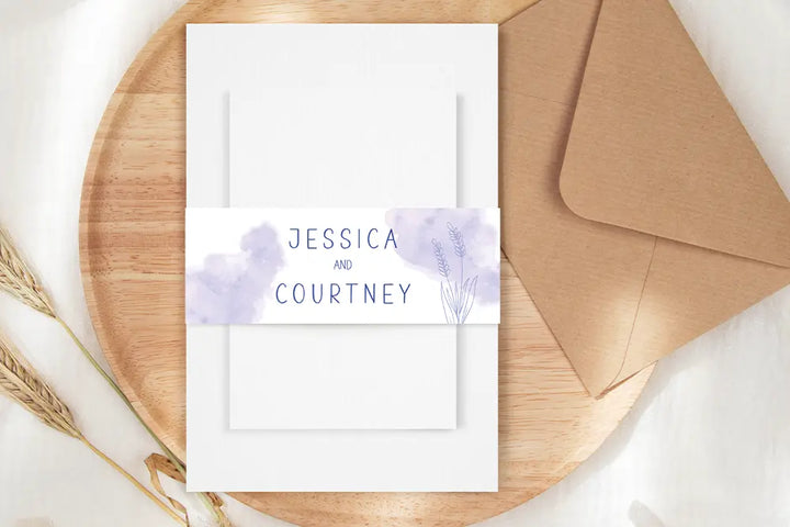 Invitation Wrap Lavender