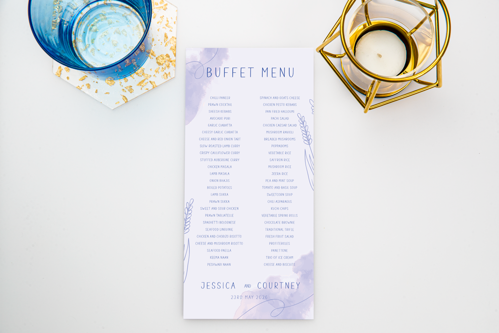 Buffet Menu