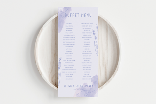 Buffet Menu