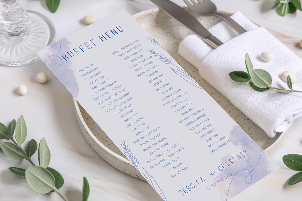 Buffet Menu