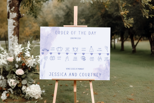 Order of the Day Sign