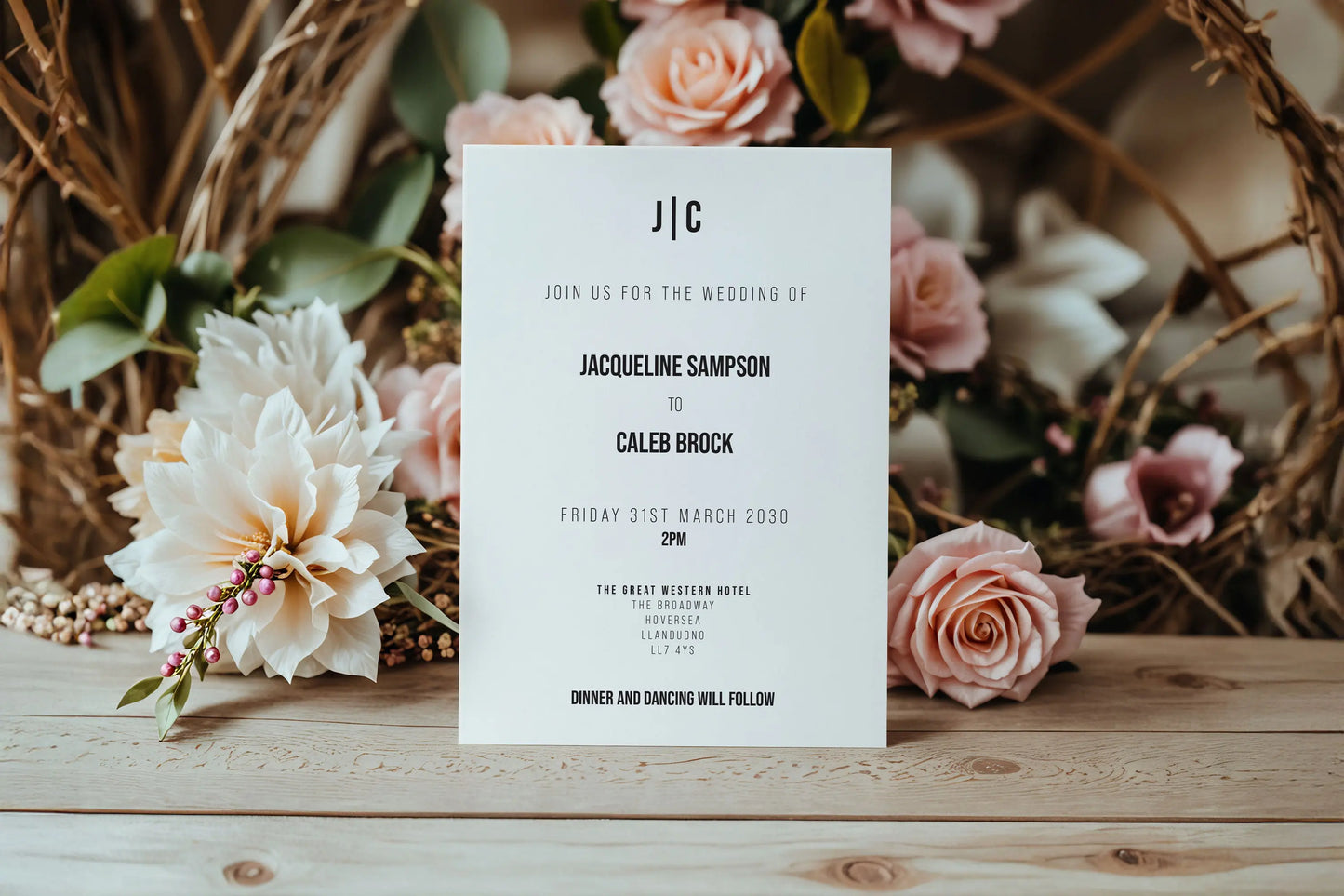 Wedding Invitation Card Carbon
