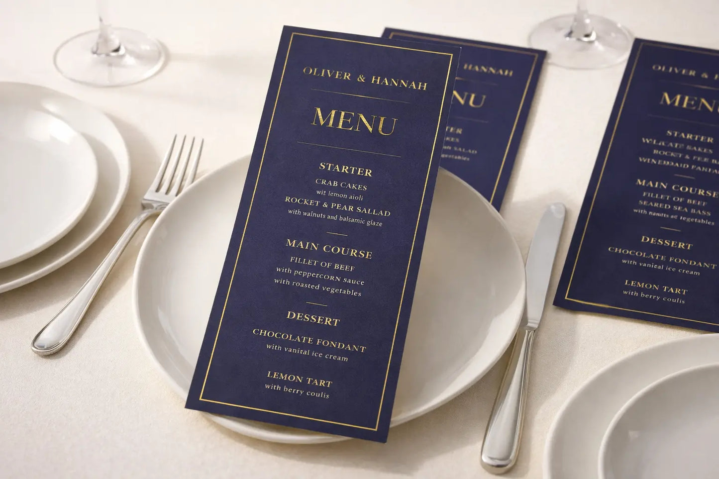 Wedding Menu Printing Time Together Company