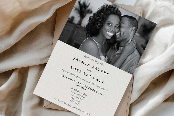 Wedding Invitation Card Monograph