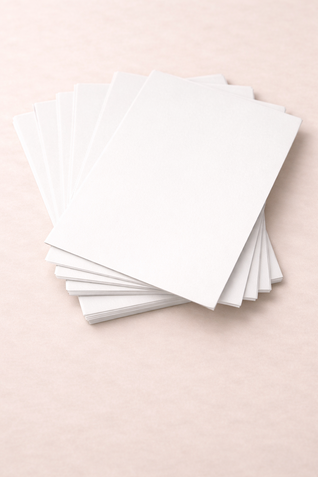 Stack of white card