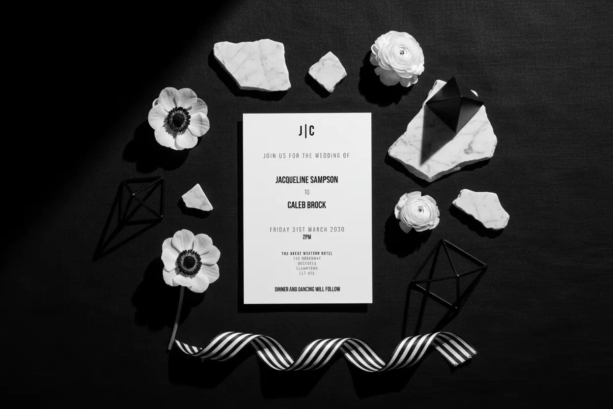 Bold Black Background Mockup