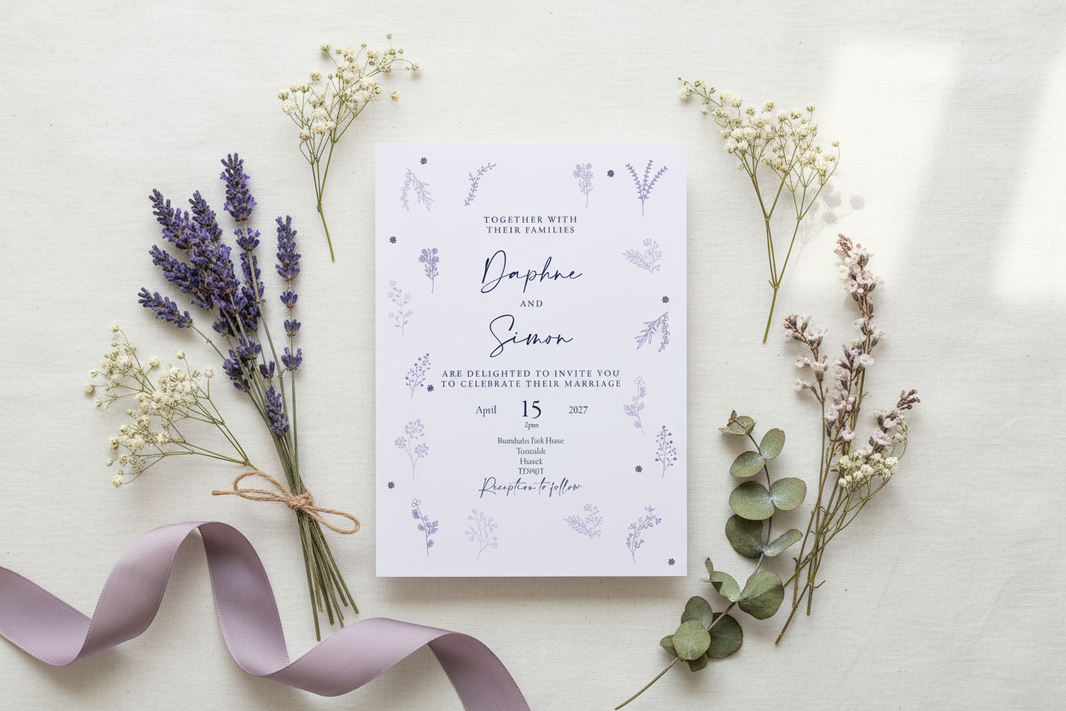 Landscape Invitation Flatlay