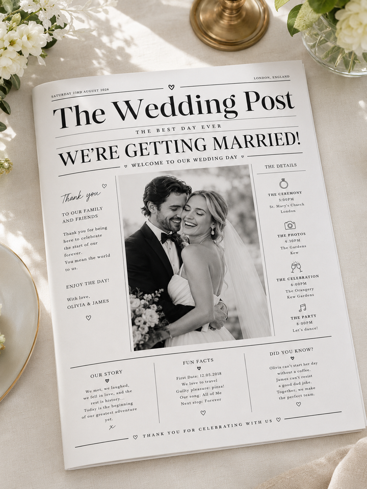 Wedding Newspaper Printing